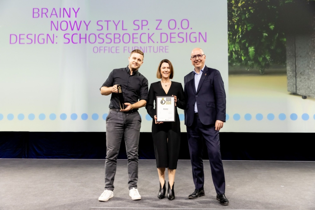 German Design Award Gold 2025 for nowy styl brainy by schossboeck.design