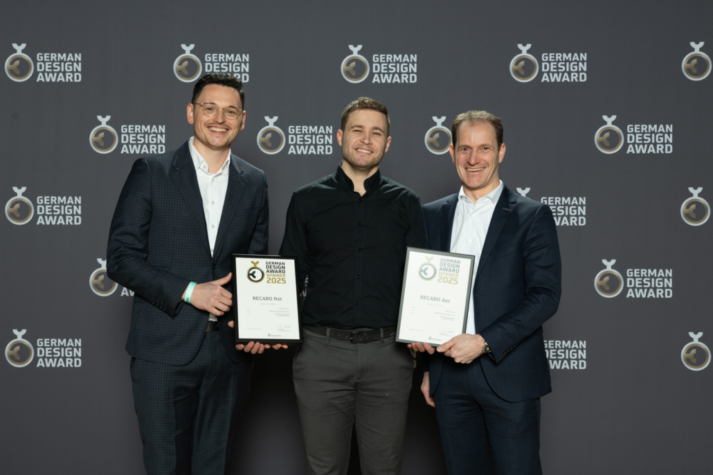 German Design Award Winner 2025 RECARO Aer and RECARO Nxt by schossboeck.design